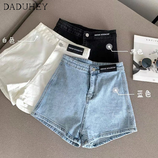 Daduhey Shorts Jeans Verão Das Mulheres Cintura Alta Estiramento Hot Shorts Calções Tendência