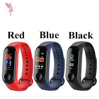 Smartwatch relógio smart watch m3 m4 jam pintar pulseira à prova d’água monitor batimentos cardíacos/pressão sanguínea para xioami (4)