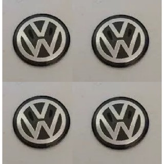 2 Pares Emblema Alumínio Volkswagen Para Chave Canivete 14mm