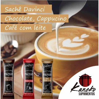 Bebidas Sachê Davinci 10 Chocolate + 10 Cappucino + 10 Café com Leite (2)