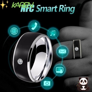 👗 KAREN 💍 Nova Wearable Conectar Multifuncional Inteligente NFC Anel De Dedo À Prova D'água Android Equipamento De Telefone Tecnologia Moda/Multicolor