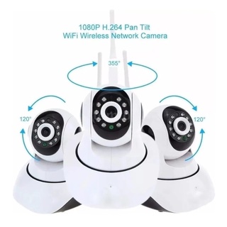 Camera Robo 3 Antenas Ip Wifi 360º 720p Sistema APP Yoosee / yyp2p (3)