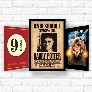 Quadro decorativo em MDF - Placa decorativa Harry Potter Filme Livro - 20x30cm