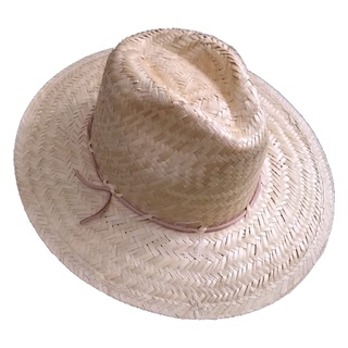 1 chapeu de palha simples panamá c/ arame na borda aba 8 cm