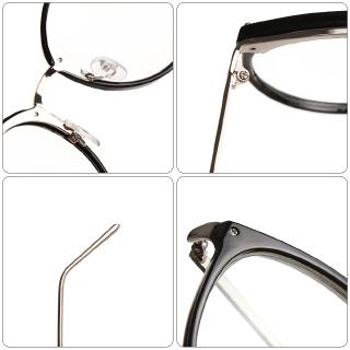Óculos Com Lentes Claras Armação De Metal Retrô Clássico Rose (6)