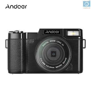 【 Cara】 Andoer R1 1080P Full Hd 24MP Digital Camera Cam Filmadora 3.0 "Tela Lcd Rotativa Anti-Shake 4X Digital Zo