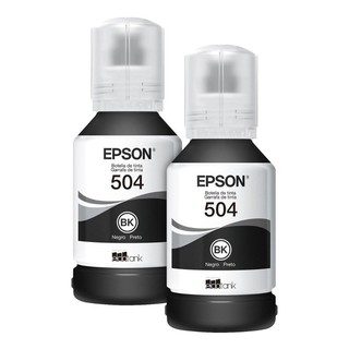 Tinta Epson 504 Preto Kit 2 Unids. L4150 L4160 L6161 L6171
