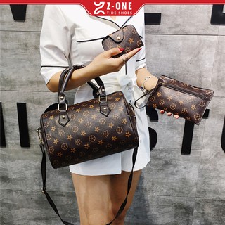 Bolsas grande feminina de couro com bolsas e porta-cartão (1)
