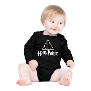 Body Harry Potter Logo Manga Longa Bebe Engraçado Filme HP