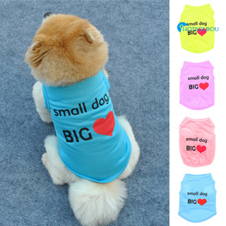 hotdoudou Summer Cute Small Dog Big Heart Print Dog Puppy Doggie Vest Pet Clothes Costume