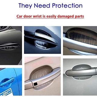 4 PcsUniversal Para Maçaneta Da Porta Do Carro Anti Arranhões / Automóvel Alça Protetor Adesivos- Adesivos De Carro (2)