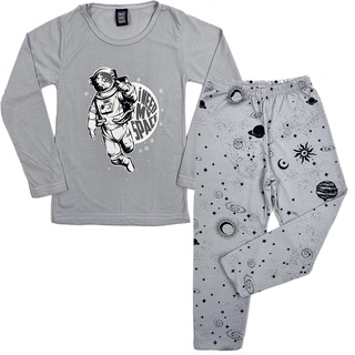 Conjunto pijama inverno masculino manga longa e calça infantil tamanhos 1/2/3/4/6/8. (3)