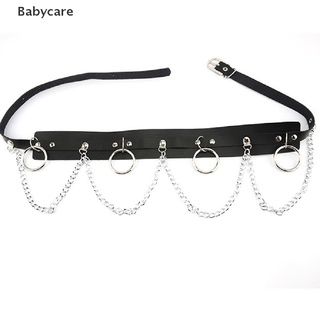 [Babycare] Couro Falso Corrente De Círculo De Metal Tassel Cinto De Cintura Punk Gótico Acessórios Quentes (2)