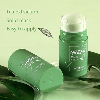 Mengsiqi Chá Verde Sólida Hidratante Sono Máscara Vara Removedor De Cravo Acne Óleo Facial Limpeza Skincare