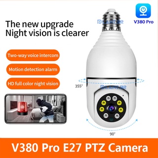 5G WiFi E27 2MP Bulbo Monitoramento Camera Night Color Colorido 360 ° Rastreamento Automático PK icsee (1)