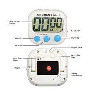 Timer Digital Cronômetro De Cozinha Com Imã (4)