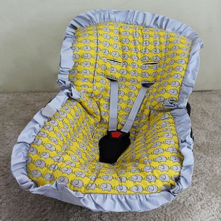 Capa de Bebê Conforto Elefantinho Amarelo Infantil Unissex