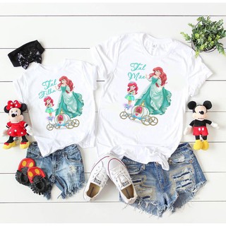 Camiseta Mãe e filha - Princesa Ariel