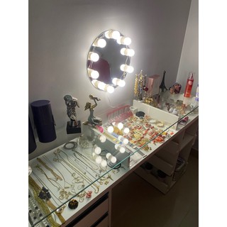 Luz De Espelho Led Camarim Maquiagem Auto Colante 10 Lampadas Leds (4)