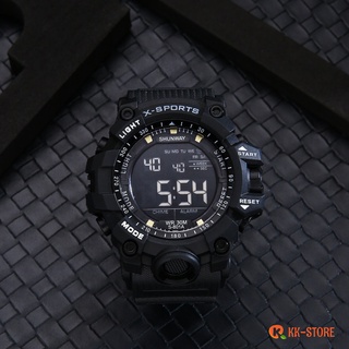 Relógios relogio masculino a prova d água de silicone masculinos luxo digital esportivas cronômetro S-801A