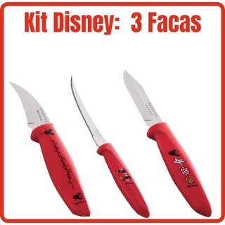 Kit Disney: 3 Facas Disney