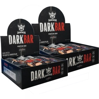 Kit 2x Barra de Proteína Dark bar Chocolate Amargo - caixa com 8 unidades - Darkness