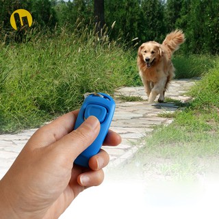 WiJx Verão Coreano Venda Quente ! Combo Dog Clicker & Apito-Treinamento De Pet Trainer Click Filhote De Cachorro Com Guia , With Chave Anel @ M (2)