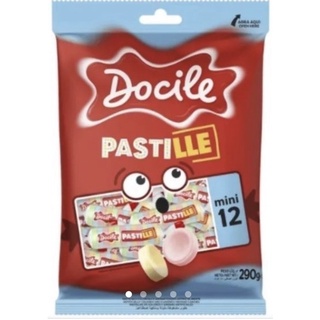 Pacote Bala Pastilha Pastille Mini 12 C/50 unidades - 290 - Docile