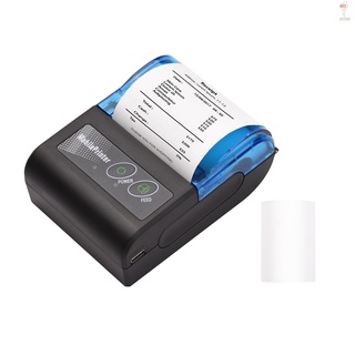 Aibecy Portátil Mini Impressora Térmica 2 Polegada Bill Ticket Impressora De Recibos Usb Sem Fio Com 58mm De Impressão De Papel Compatível