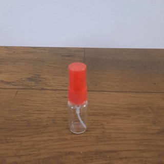 Vidros amostra 5ml (VIDRO) com spray 05 ou 10 peças válvula cores diversas. (4)