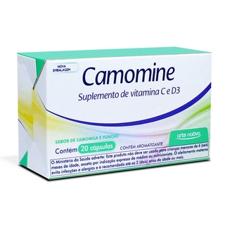 Camomine C Baby Vitaminas C e D3 - 20 Caps