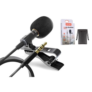 Microfone Lapela Para Celular P3 Stereo Audio Omnidirecional