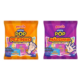 Pirulito Peccin Mãozinha ou Pezinho pacote com 50 unidades (200g) (1)