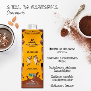 Leite Vegano - Sem Glúten - 1L - SABORES: Amêndoa - Barista Profissional + Caju com Aveia - Caju + Coco - Caju + Pará - Choconuts - Mixed Nuts - Original - A Tal Da Castanha (6)