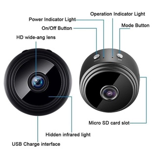 Mini câmera wi-fi aplicativo controle remoto monitor de segurança doméstica 1080 p câm era ip versão noturna camera sem fio magnética a9 bluedoor.br (7)