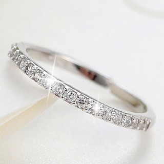 Anel Feminino Ajustável De Prata Esterlina 925 Com Diamante | Adjustable Wedding Rings Women 925 Sterling Silver Simulated Diamond Ring