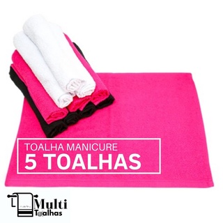Kit 5 Toalha Manicure e Pedicure 21 x 31cm Atacado - Nail Designer Em sua Casa - Atacado (1)