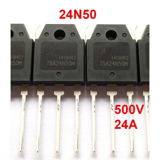 Transistor 24N50 Mosfet Canal N 500V 24A TO3P Original equiv. FDA24N50 FQA24N50 KIA24N50H FGA24N50 FDA24N50F FQA24N50F TSA24N50M