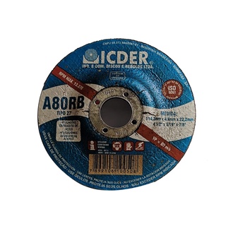 Disco Desbaste Icder -A80RB 1UN 4 1/2x3/16x7/8"
