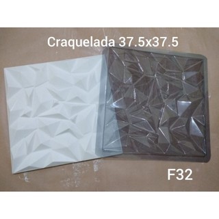 forma 3d para placade gesso craquelada37,5x37,5