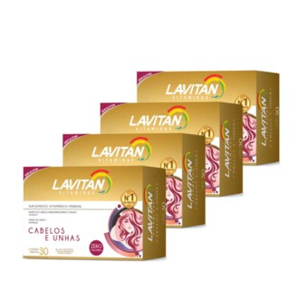Kit 4 Lavitan Hair Vitamina 120 Cápsulas Ao Todo Cabelos E Unhas (1)