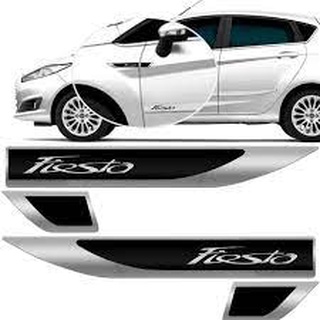 Par Emblema Lateral Resinado Aplique Adesivo Paralama Porta Ford New Fiesta
