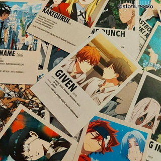 [VEJA A DESCRIÇÃO] Cards anime minimalist poster otaku animes indie rock aesthetic softgirl