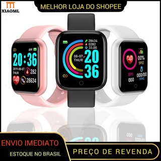 Original Y68 D20 Pro Envio J Smartwatch Atacado - Varejo - Barrato - Notifica O De Redes Sociais Para Iphone Telefone
