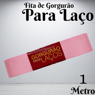 Fita De Gorgurão Para Laço 22mm Progresso | 1 Metro - Rosa Iogurte
