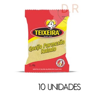 Kit 10 Queijo ralado Teixeira Parmesão 40 Gr