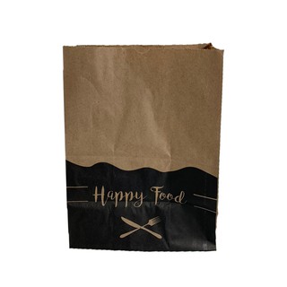 Saco Embalagem Papel Kraft Delivery Lanche C/100 24x14,5x30 Happy Food (1)