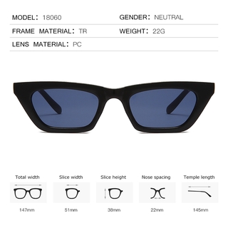 Oculos De Sol Quadrados Clássico Femininos Homens Retro Olho Gato óculos (8)