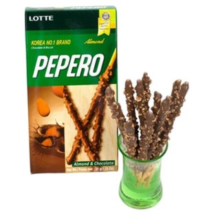 Chocolate Pepero Almond Lotte Doce Asiático Importado