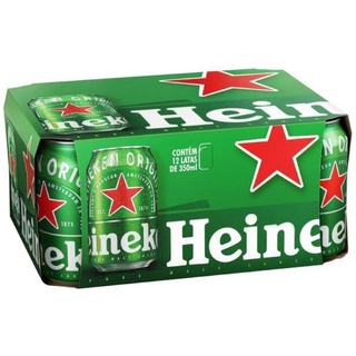 Cerveja Heineken lata 350ml com 12 unidades- Envio Imediato